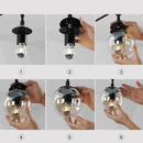 Globe Glass Ball LED Chandelier by Lavishway | Pendant Lighting-50127