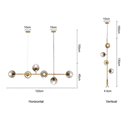 Globe Glass Ball LED Chandelier by Lavishway | Pendant Lighting-50126