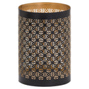 Glowray Black & Gold Marrakesh Lantern by Lavishway | Candle Holders-50652