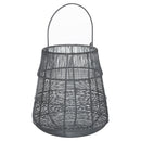 Glowray Grey Conical Wire Lantern by Lavishway | Candle Holders-50676