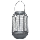 Glowray Grey Wire Design Lantern by Lavishway | Candle Holders-50729