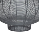Glowray Silver & Grey Bulbous Wire Lantern by Lavishway | Candle Holders-50751