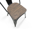 Grafton Solid Elm Wood Seat Bar Chair by Lavishway | Bar Stools-20239