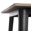 Grafton Solid Elm Wood Top Bar Table by Lavishway | Bar Tables-20349