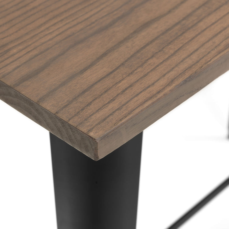 Grafton Solid Elm Wood Top Bar Table by Lavishway | Bar Tables-20350