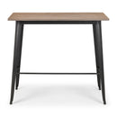 Grafton Solid Elm Wood Top Bar Table by Lavishway | Bar Tables-20348