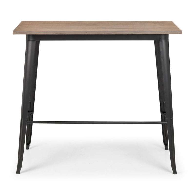 Grafton Solid Elm Wood Top Bar Table by Lavishway | Bar Tables-20348