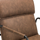Gramercy Brown Leather Accent Chair by Lavishway | Accent Chairs-20227