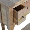 Granary Solid Wood 4 Drawers Console Table by Lavishway | Hallway Console Table-59801