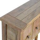 Granary Solid Wood 4 Drawers Console Table by Lavishway | Hallway Console Table-59803