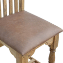 Granary Fabric Seat Dining Chair Set of 2 by Lavishway | Dining Chairs-59761