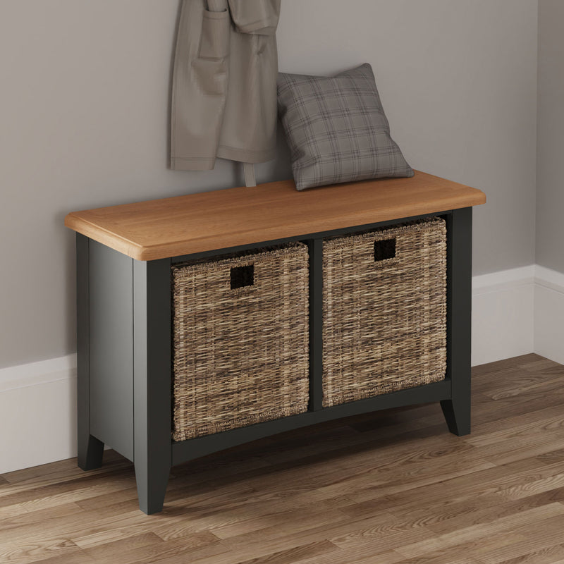 Grantham Solid Pine Wood Frame Hall Bench by Lavishway | Bedroom-36728