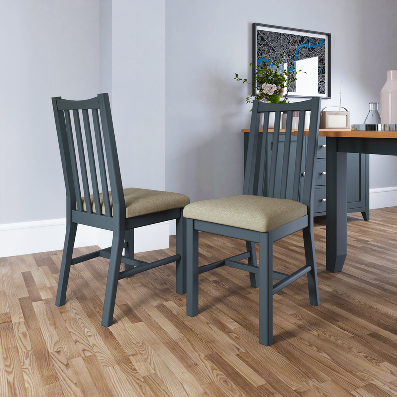 Grantham Fabric Seat Dining Chair Set of 2 by Lavishway | Dining Chairs-36926