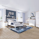 Grantham Oak Top 6 Drawer Chest in White by Lavishway | Chest Of Drawers-37151