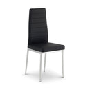 Greenwich Black Faux Leather Dining Chair by Lavishway | Dining Chairs-20222