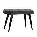 Luxor Upholstered Grey Velvet Bench by Lavishway | Benches & Storage Benches-59673