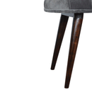 Luxor Upholstered Grey Velvet Bench by Lavishway | Benches & Storage Benches-59679