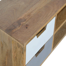 Swindon Grey & White 4 Drawers Media Unit by Lavishway | TV Units Cabinets-59663