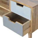 Swindon Grey & White 4 Drawers Media Unit by Lavishway | TV Units Cabinets-59662