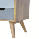 Swindon Grey & White 4 Drawers Media Unit by Lavishway | TV Units Cabinets-59661