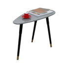 Luca Black Painted Wooden Legs Side Table by Lavishway | Side Tables-23158