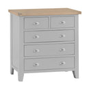 Tattershall Oak Top Wooden Chest of Drawer by Lavishway | Chest Of Drawers-36023