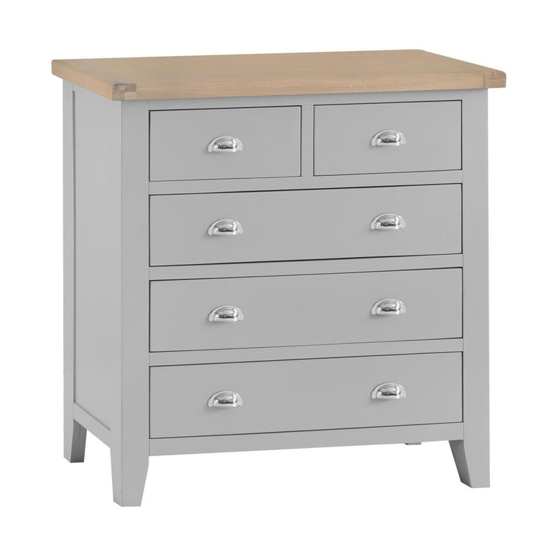 Tattershall Oak Top Wooden Chest of Drawer by Lavishway | Chest Of Drawers-36023