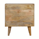 Swindon 2 Drawers Grey Painted Bedside Table by Lavishway | Bedside Tables-59604