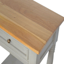 Swindon Wooden Top Grey Painted Bedside Table by Lavishway | Bedside Tables-59601