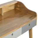 Swindon 3 Drawers Grey Painted Writing Desk by Lavishway | Reclaimed Wood Desks-59577