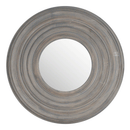 Modern Textured Grey Frame Round Wall Mirror by Lavishway | Wall Mirrors-50357