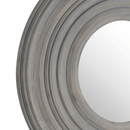 Modern Textured Grey Frame Round Wall Mirror by Lavishway | Wall Mirrors-50358