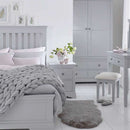 Swallow Grey Painted Large Bedside Cabinet by Lavishway | Bedside Tables-36045