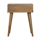 Swindon Grey Tweed Bedside Table by Lavishway | Bedside Tables-59541