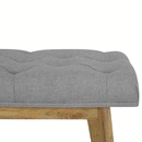 Swindon 1 Drawer Grey Tweed Bench by Lavishway | Benches & Storage Benches-59530