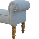 Swindon Solid Wood Grey Tweed Bench by Lavishway | Benches & Storage Benches-59519