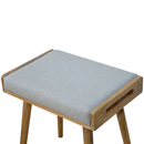 Swindon Tray Style Grey Tweed Footstool by Lavishway | Footstool-59513