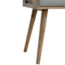 Swindon Tray Style Grey Tweed Footstool by Lavishway | Footstool-59511