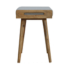 Swindon Tray Style Grey Tweed Footstool by Lavishway | Footstool-59512