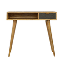 Swindon Upholstered Grey Tweed Writing Desk by Lavishway | Reclaimed Wood Desks-59502