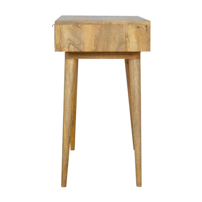 Swindon Upholstered Grey Tweed Writing Desk by Lavishway | Reclaimed Wood Desks-59504