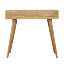 Swindon Upholstered Grey Tweed Writing Desk by Lavishway | Reclaimed Wood Desks-59503