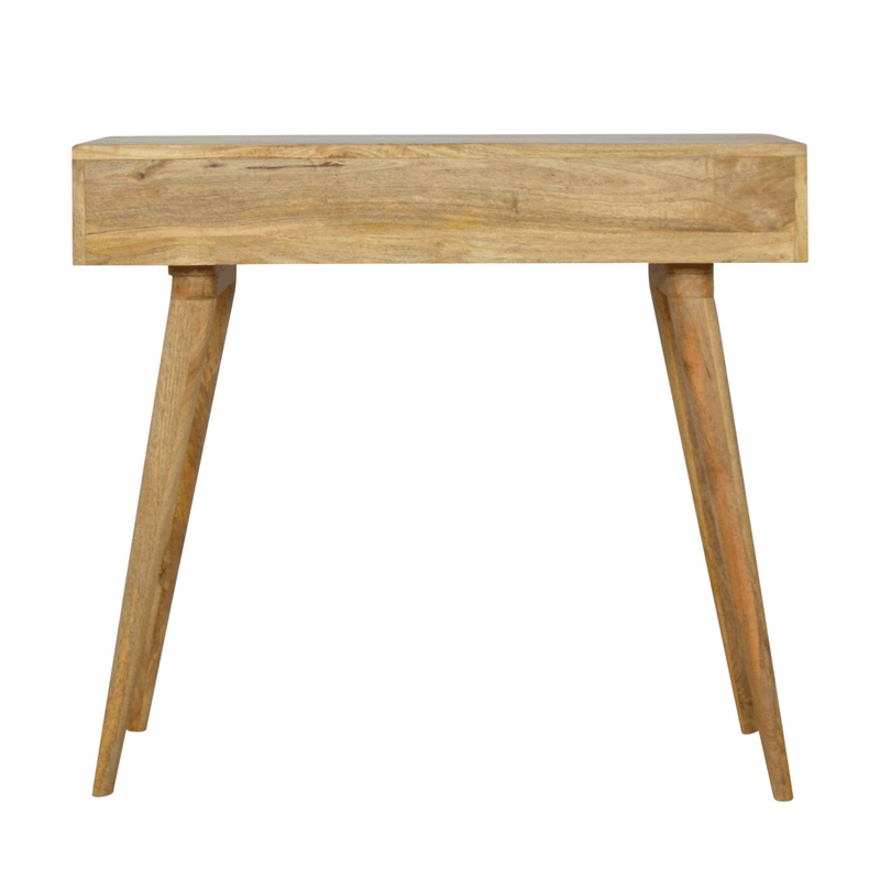 Swindon Upholstered Grey Tweed Writing Desk by Lavishway | Reclaimed Wood Desks-59503