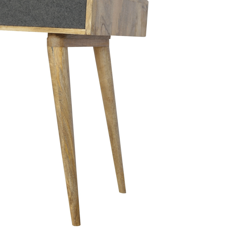 Swindon Upholstered Grey Tweed Writing Desk by Lavishway | Reclaimed Wood Desks-59505