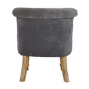 Swindon Grey Velvet Accent Chair by Lavishway | Accent Chairs-59495