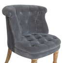 Swindon Grey Velvet Accent Chair by Lavishway | Accent Chairs-59498
