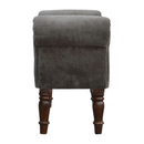 Swindon Upholstered Grey Velvet Bench by Lavishway | Benches & Storage Benches-59490