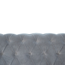 Swindon Chesterfield Grey Velvet Sofa by Lavishway | Velvet Sofa-59443