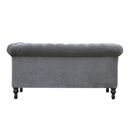 Swindon Chesterfield Grey Velvet Sofa by Lavishway | Velvet Sofa-59441