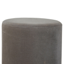 Swindon Upholstered Grey Velvet Footstool by Lavishway | Footstool-59425